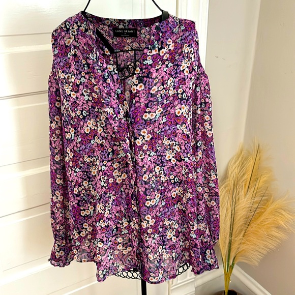 Lane Bryant button down blouse - Picture 1 of 6